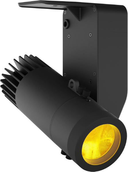 EclDisplay DAT FC, 40W, RGB+WW, schwarz inkl. Eutrac Stromschienendapter und Datenoption