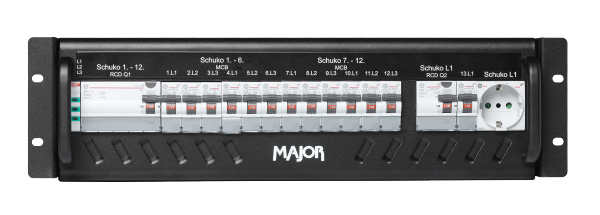 Stromverteiler 32A-12 Schuko