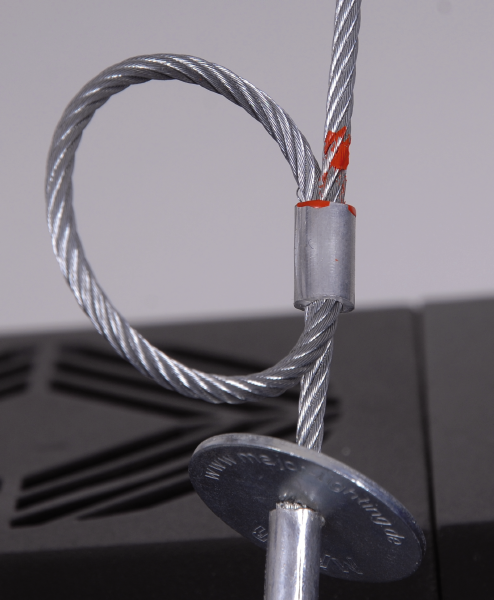 Sicherungsseil Saveking® - 5 mm - 100 cm -  60 KG  - silber