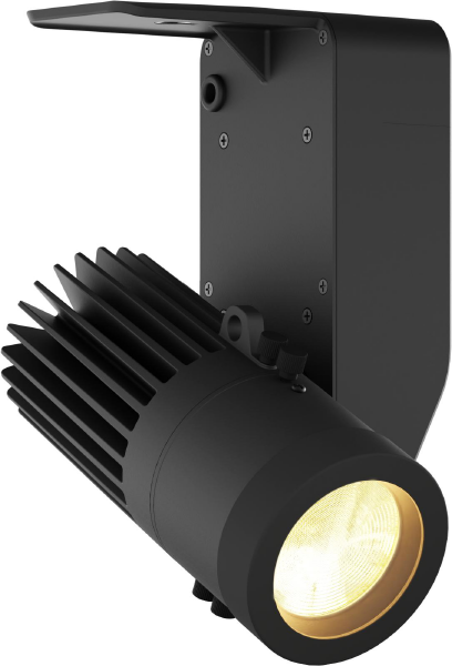 EclDisplay DAT White, 25W, 2700K, schwarz, inkl. Eutrac Stromschienendapter und Datenoption