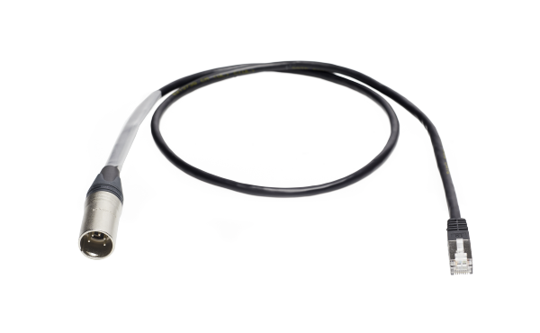 DMX-Adapterkabel, ESTA-Pin Belegung, 5-pol. male/RJ45, 1m