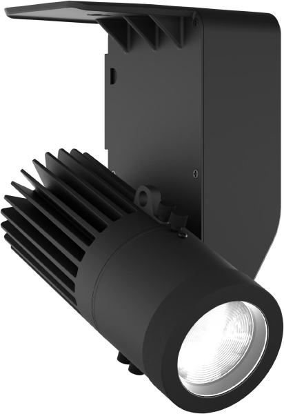 EclDisplay UN White, 25W, 5600K, schwarz, inkl. Eutrac Stromschienendapter und Datenbusoption