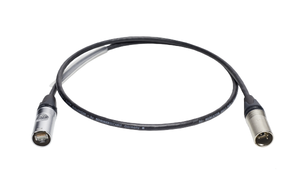 DMX-Adapterkabel, ESTA-Pin Belegung, 5-pol. male/etherCON, 1m