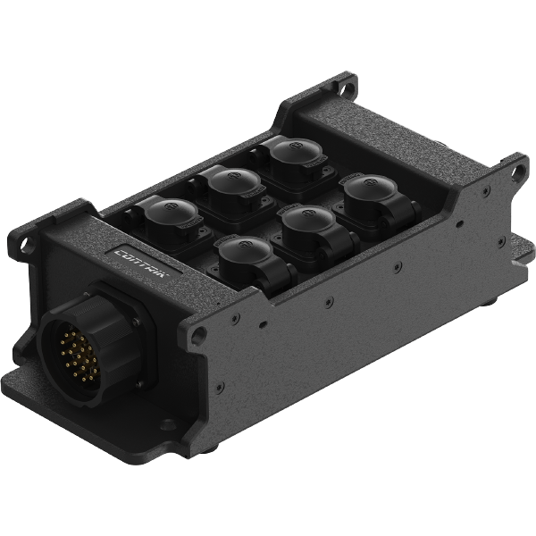 Power Strip Socapex, powerCON - IP65, Socapex In, 6x powerCON True1 &amp; Socapex Out, IP65