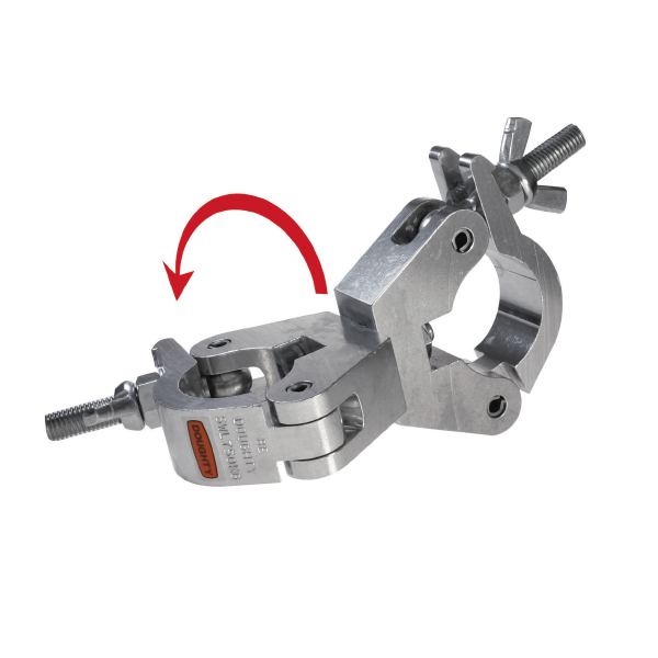 Slimline Swivel Coupler, silber