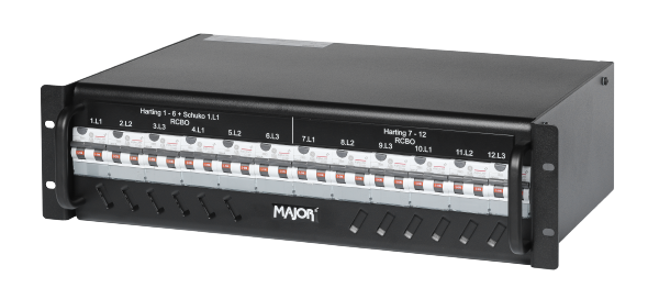 Stromverteiler RCBO 32A-2 Han