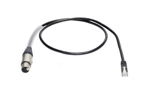 DMX-Adapterkabel, ESTA-Pin Belegung, 5-pol. female/RJ45, 1m