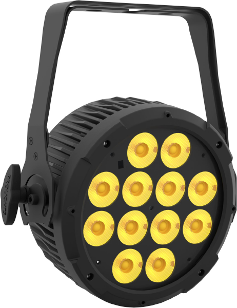 LumiPar 12UQPro, 16°, RGBW, IP44, schwarz