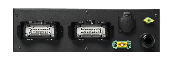 Stromverteiler RCBO 32A-2 Han, 3HE, CEE 32A auf 2 x Han 16E