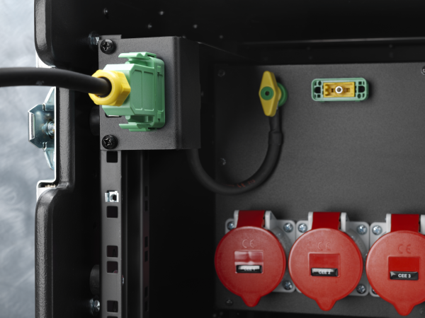 Direct Montagewinkel, 1x HAN GND 2HE, 1x M10 Ringöse, Titanex H07RN-F, 1m