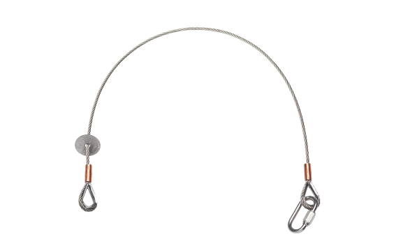 Sicherungsseil Nirosta V4A, 4mm, 0,6m, 10kg