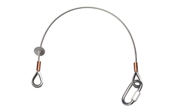 Sicherungsseil Nirosta V4A, 5mm, 1m, 25kg