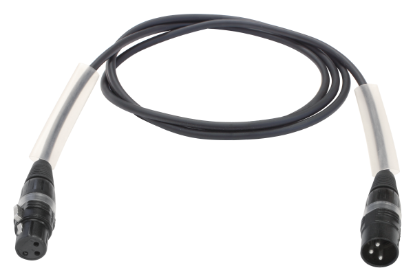 DMX-Kabel, XLR3, Wendelschirm