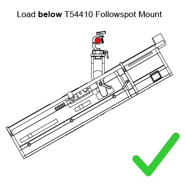 Followspot Mount, mit Trigger Clamp